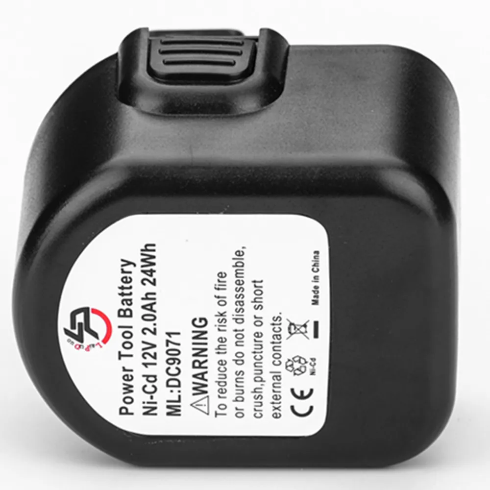 12V 2000mAh Ni-CD Электроинструмент аккумуляторная батарея для Dewalt DW9071 DW9074 DE9037 DW9072 DE9075 |