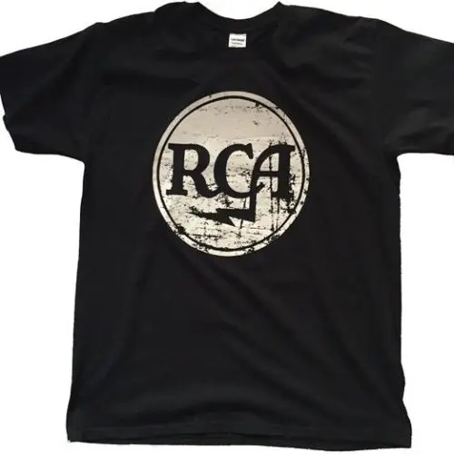 RCA Records Потертый логотип официальная Мужская футболка топы оптовая продажа с