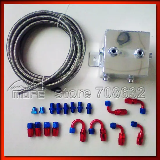 Универсальная Полированная Алюминиевая 2 литровая фурнитура + плетеные масляные