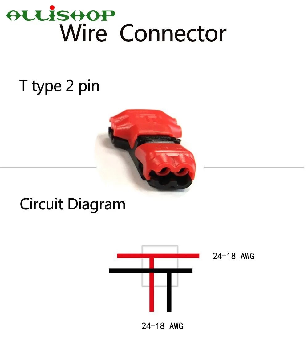 100 шт. 4 типа 2 Pin Way dc/ac 300v 10a компактный провод проводка разъем H форма кондуктор