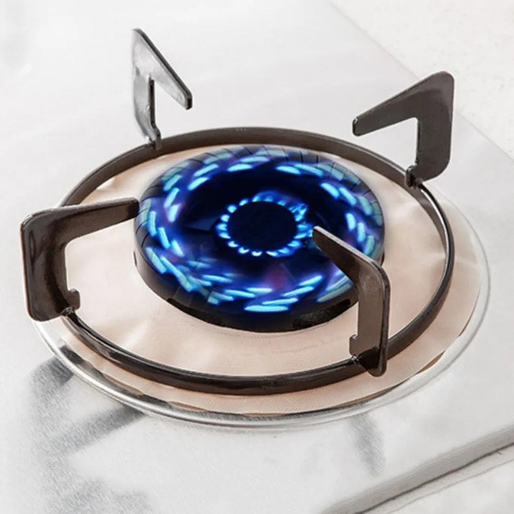 21.5CM Reusable Home Kitchen Cleaning Tools Easy To Clean Gas Range Stovetop Burner Protector Liner Covers Special tools | Дом и сад