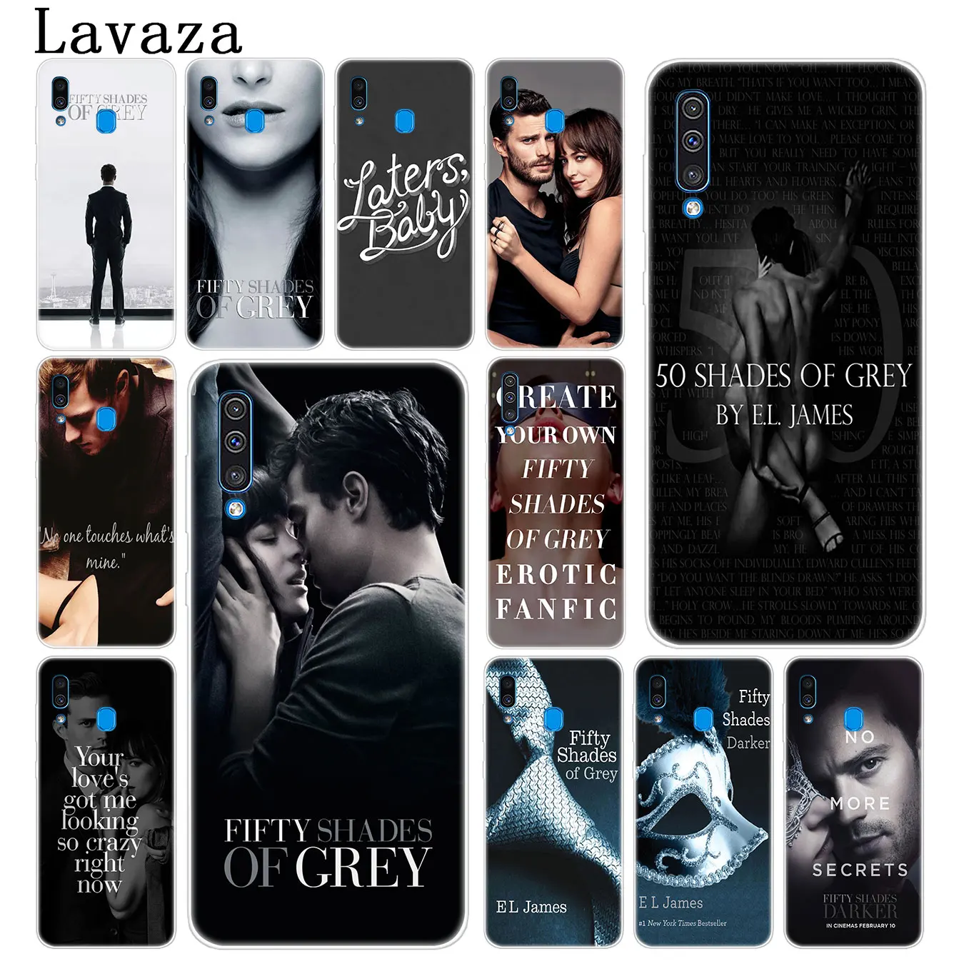 Твердый чехол Lavaza с 50 оттенками серого и темного цвета для Samsung Galaxy A70 A60 A50 A40 A30 A20 A10