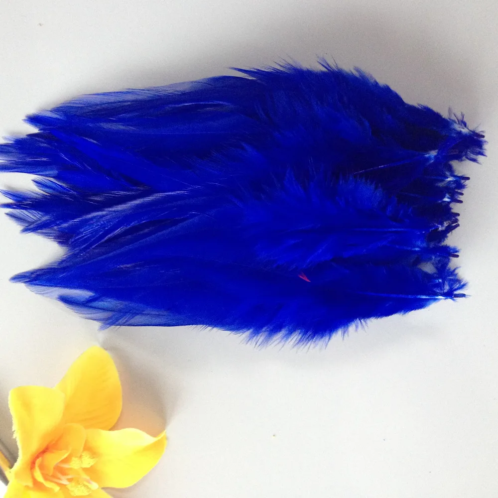 Лидер продаж! Продажа высокого качества Королевский синий 20шт./лот перо фазана 4-6