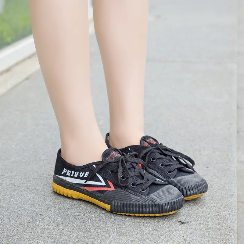 Китайские FEIYUE кунг-фу Боевые искусства обувь для трека и поля кроссовки Нескользящая парусиновая обувь 1-511