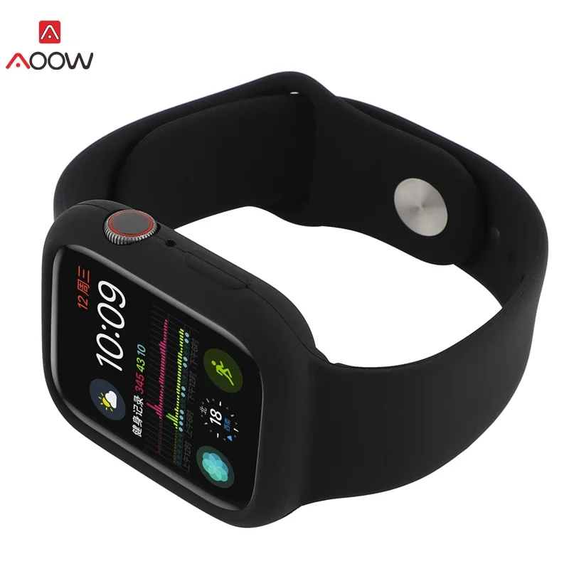 black Одежда высшего качества силиконовые ремешки для часов для iwatch 4 3 2 1 модные спортивные браслет ремень Apple Watch 42 мм 38 40 44 - Цвет ремешка: black