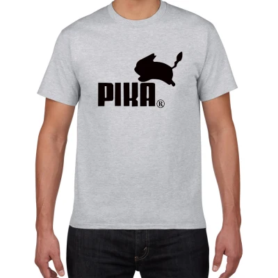 grey Забавная футболка, милые футболки homme Pumba/Pira, мужские хлопковые топы с короткими рукавами, крутая футболка, летний Трикотажный костюм, футболка для мужчин - Цвет: grey