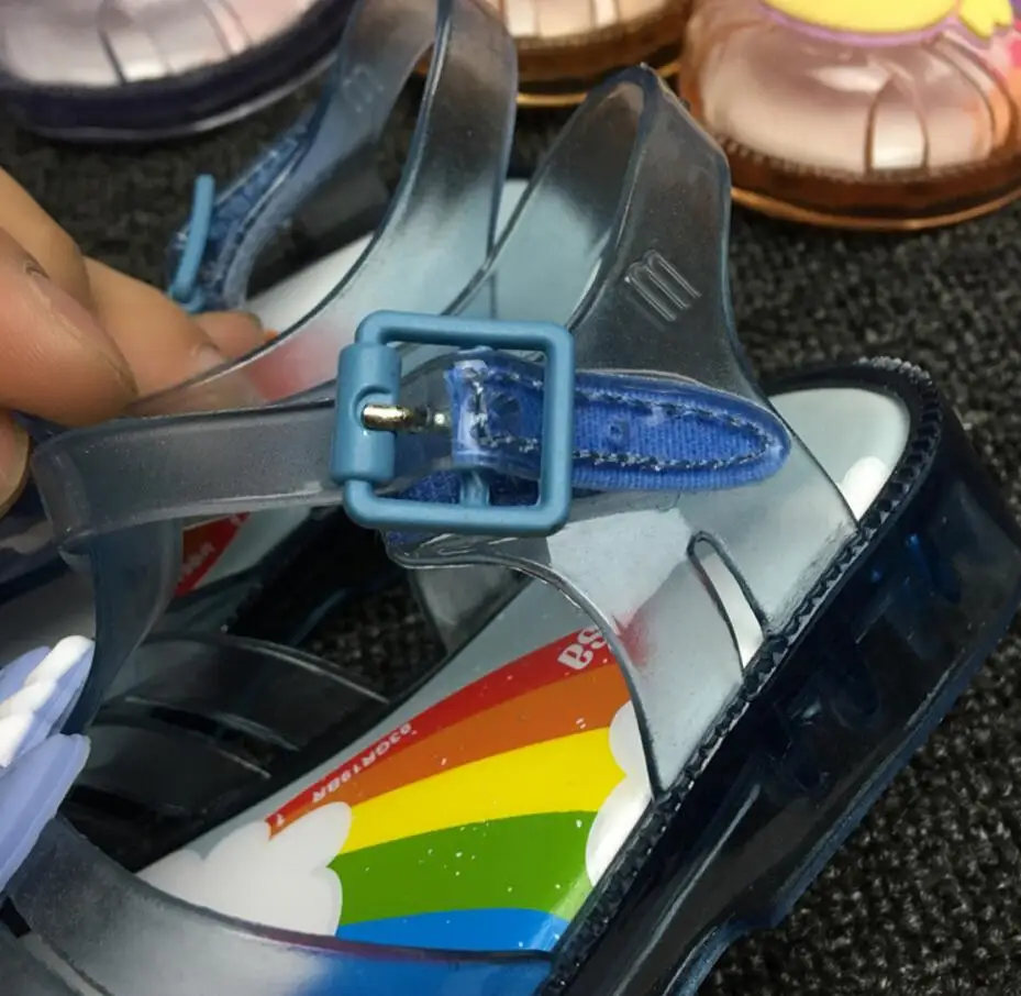Mini Melissa Possession Unicorn/ г. прозрачные сандалии для девочек летние сандалии Melissa/детские сандалии пляжная обувь для малышей