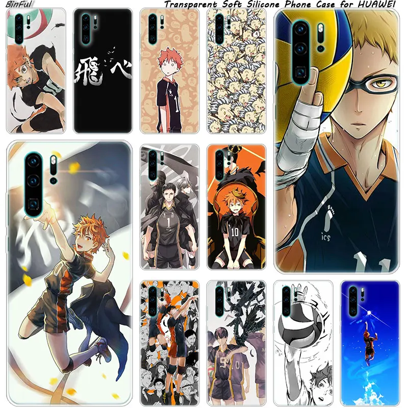 Хит продаж мягкий силиконовый чехол Haikyuu с рисунком аниме и волейбола для