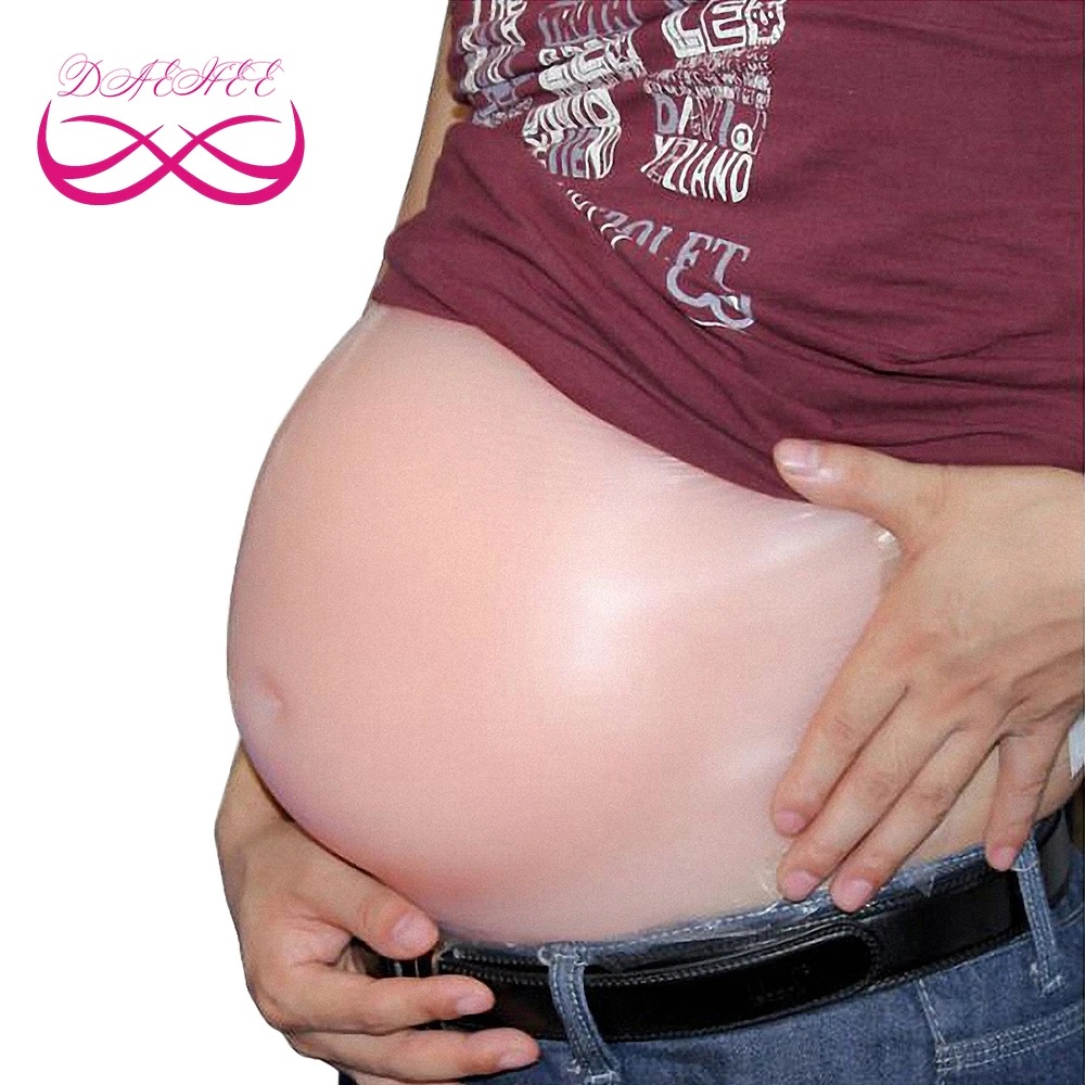 Цвет кожи 10x3000 г Близнецы Мягкие силиконовые поддельные беременность живот Bump