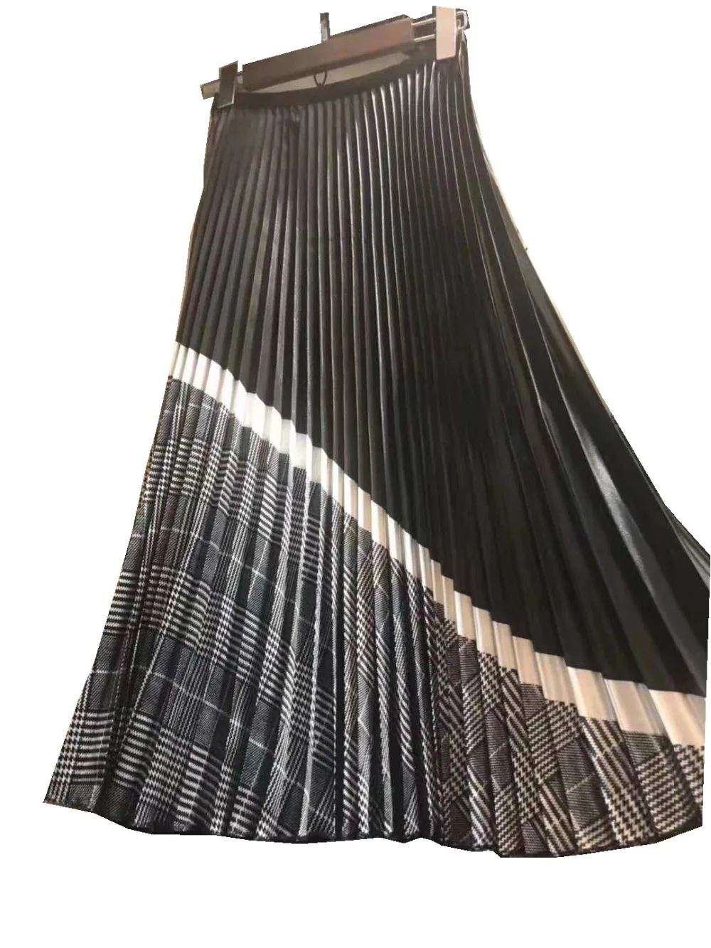 REALEFT весенне-летняя женская модная плиссированная юбка миди с высокой талией