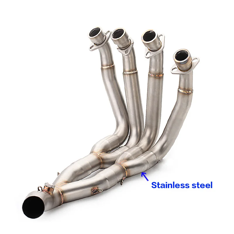 Stainless steel R6 полный Системы выхлопной трубы для yamaha YZF r6 2006- год мотоцикл изменение Глушитель Трубы спереди трубы ссылку скольжения на - Цвет: Stainless steel