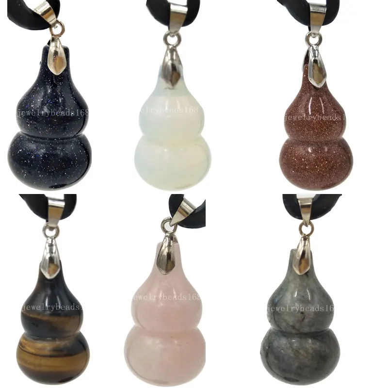 Labardorite Опал Золотой Камень Синий Песок Тигры глаз Кристалл целая Тыква кулон