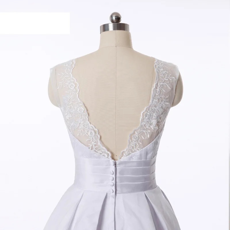 Popodion простое кружевное винтажное свадебное платье белое большого размера