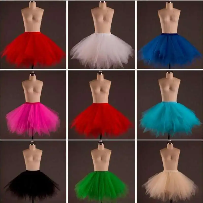New Colorful Petticoa Hot Candy Color Multi-color Tutu Underskirt t jupon crinoline cerceau mariage Petticoat |