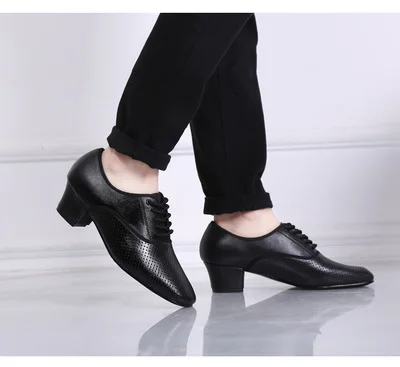 Спортивная обувь для мужчин Обувь латинских танцев Мужские кроссовки Кожаная на