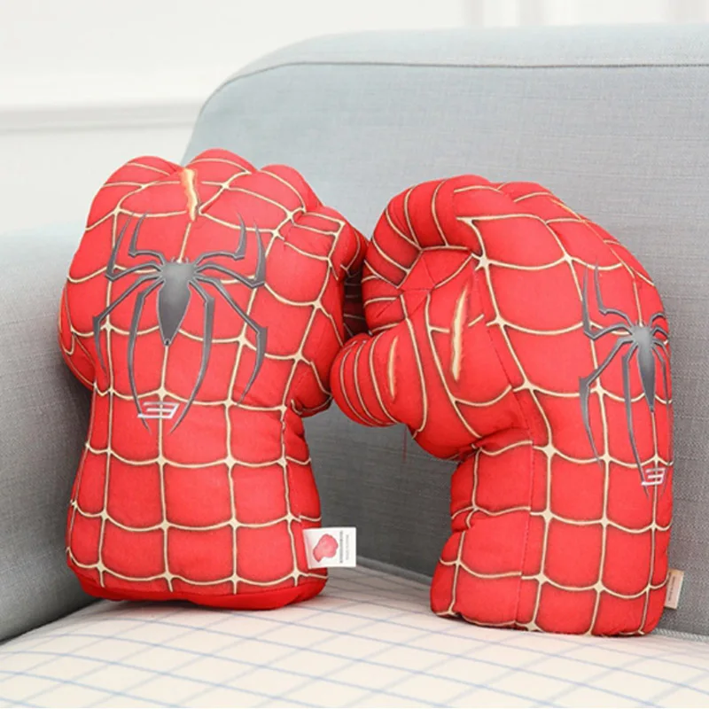 Marvel Мстители 4 плюшевые игрушки супергерой плюшевые куклы Капитан Америка, Железный человек Человек-паук Тор плюшевые мягкие игрушки Человек-паук - Цвет: 35cm