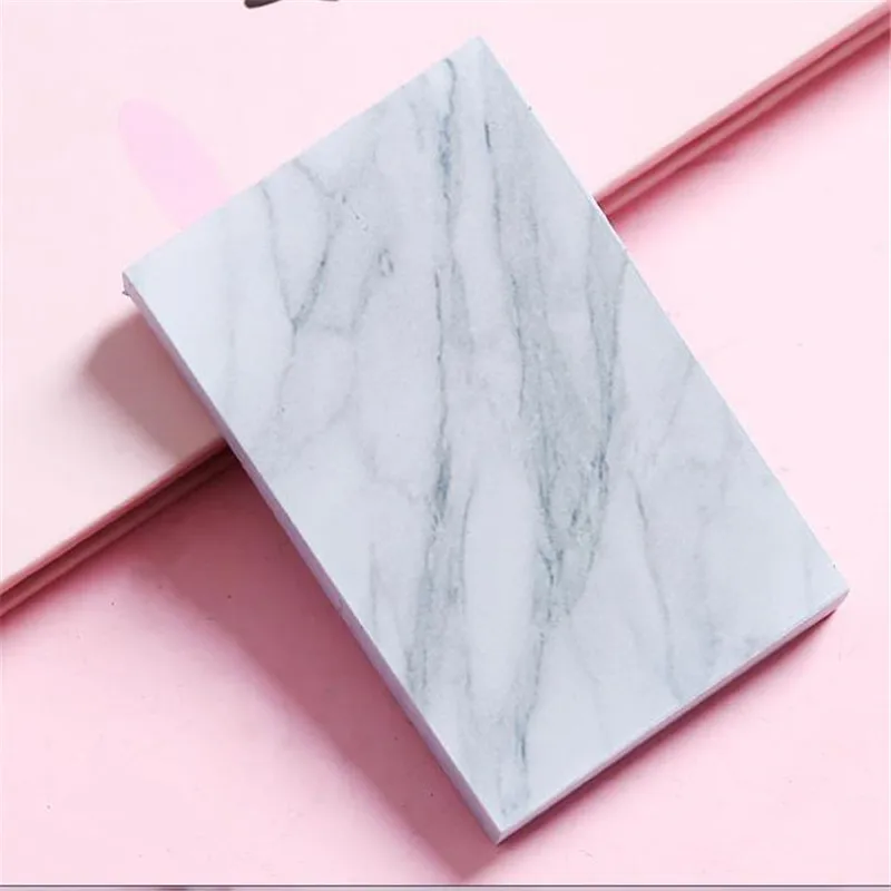 marble1 1 шт. мраморная текстура цветные канцелярские закладки для блокнота креативные милые Липкие заметки школьные принадлежности планировщик бумажные наклейки - Цвет: marble1