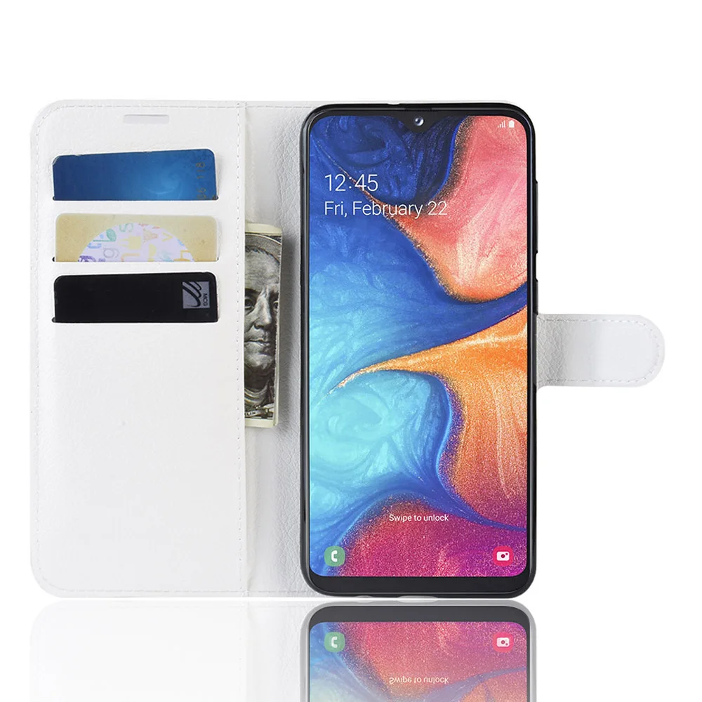 Флип чехол для Samsung Galaxy A20e SM A202F/DS кожаный бумажник телефона A 20e A202F A202 SMA202FDS задняя