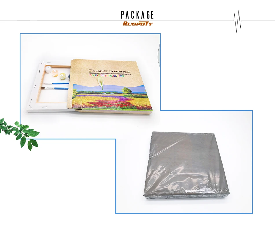 RUOPOTY Рамка DIY Краска по номерам Детские Мультяшные животные краска по номерам ручная краска ed каллиграфия краска ing 20x20 см Artowrk