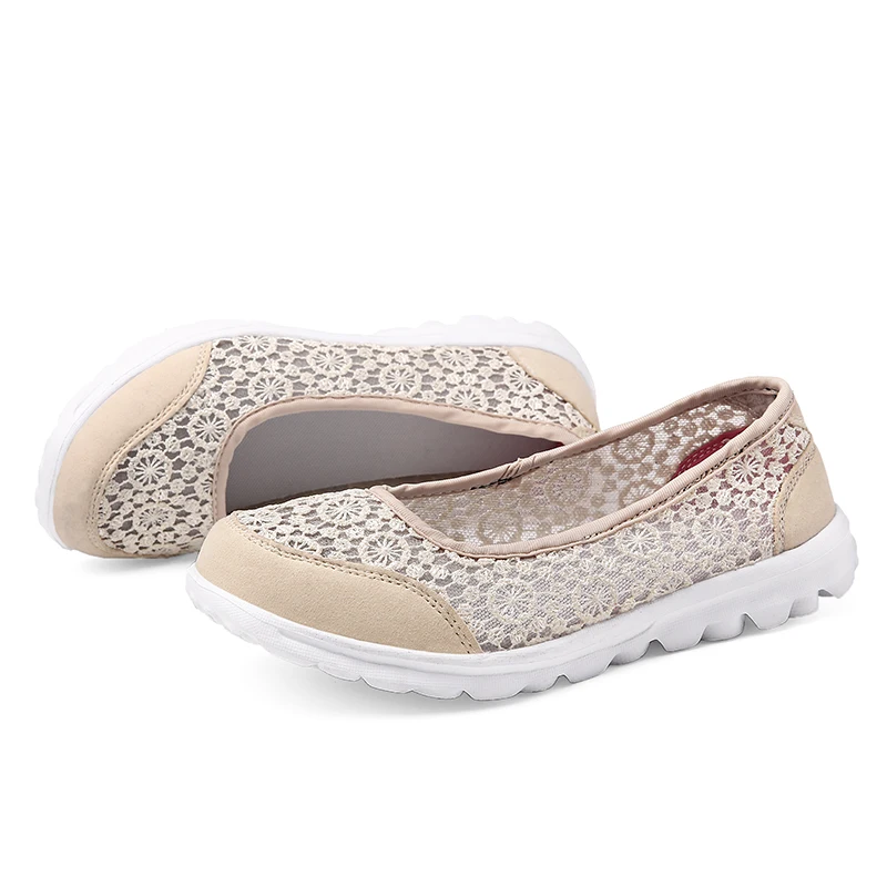 Женские летние лоферы повседневная обувь женские ультралегкие дышащие слипоны с
