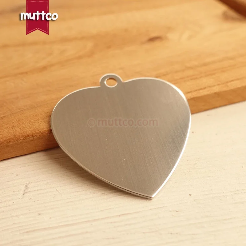 Бесплатная доставка простые Алюминий ПЭТ именной ярлык сердце Форма