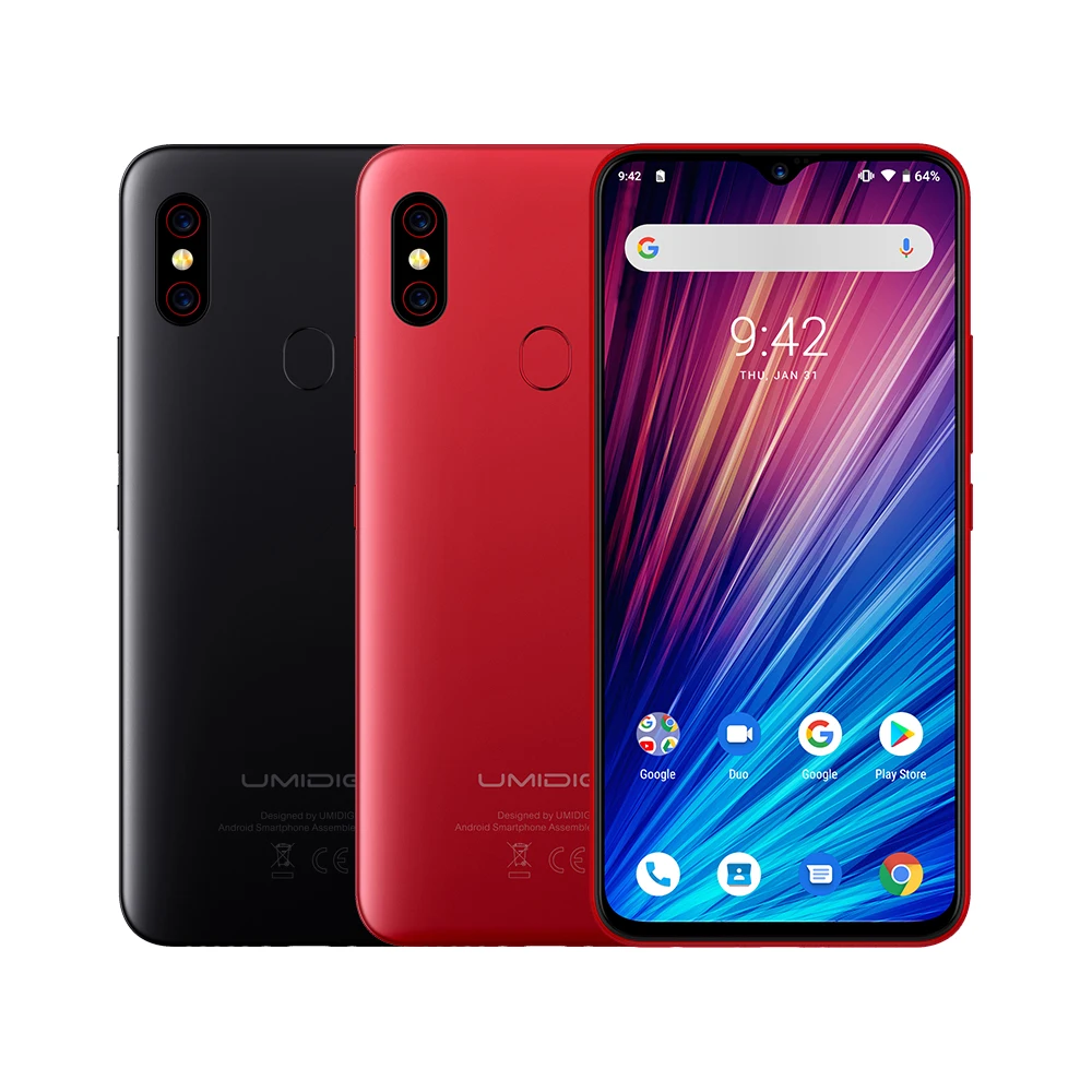 UMIDIGI F1 Play 6GB 64GB Android 9.0 Moblile Phone 48MP Camera 5150mAh 6.3&quotFHD+ Helio P60 Global Version Smartphone Dual 4G | Мобильные