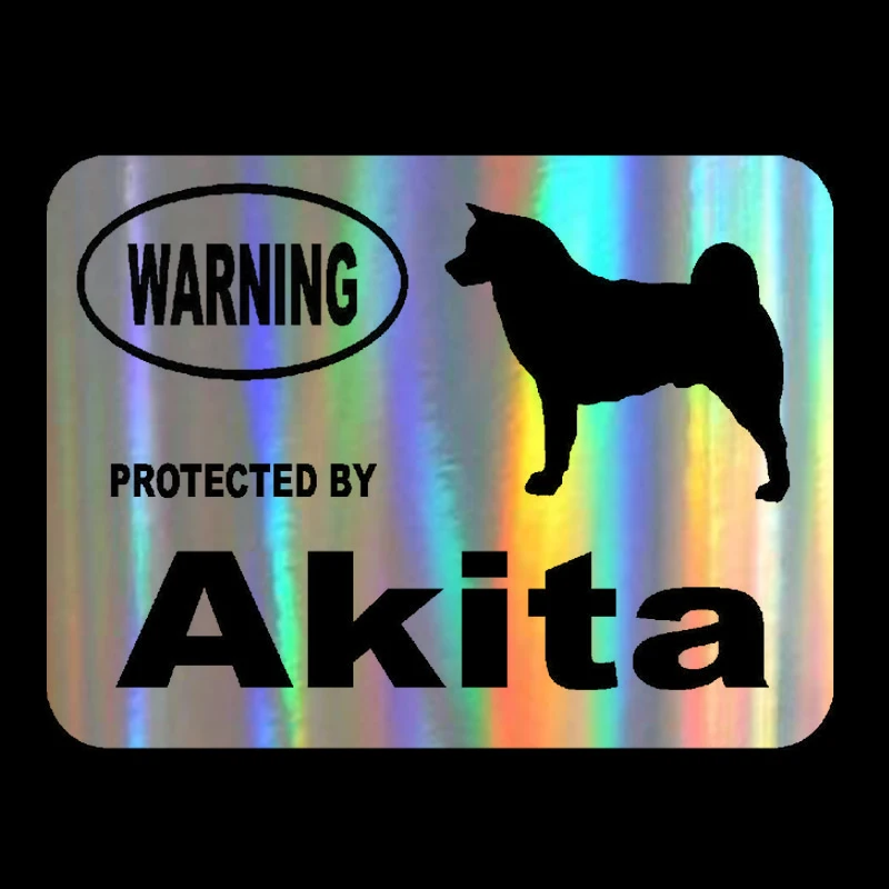 Автомобильная наклейка 14 5 см * 10 от Akita защищенная Милая светоотражающая Лазерная