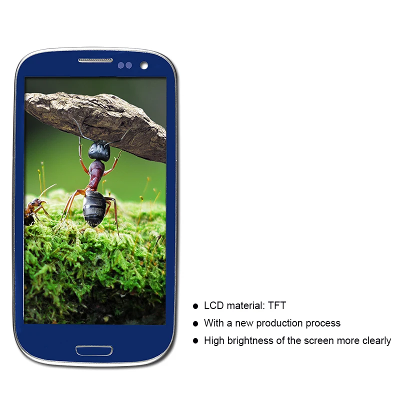 S3 LCD для Samsung Galaxy i9300 ЖК-экран сенсорный экран дигитайзер сенсор в сборе с рамкой