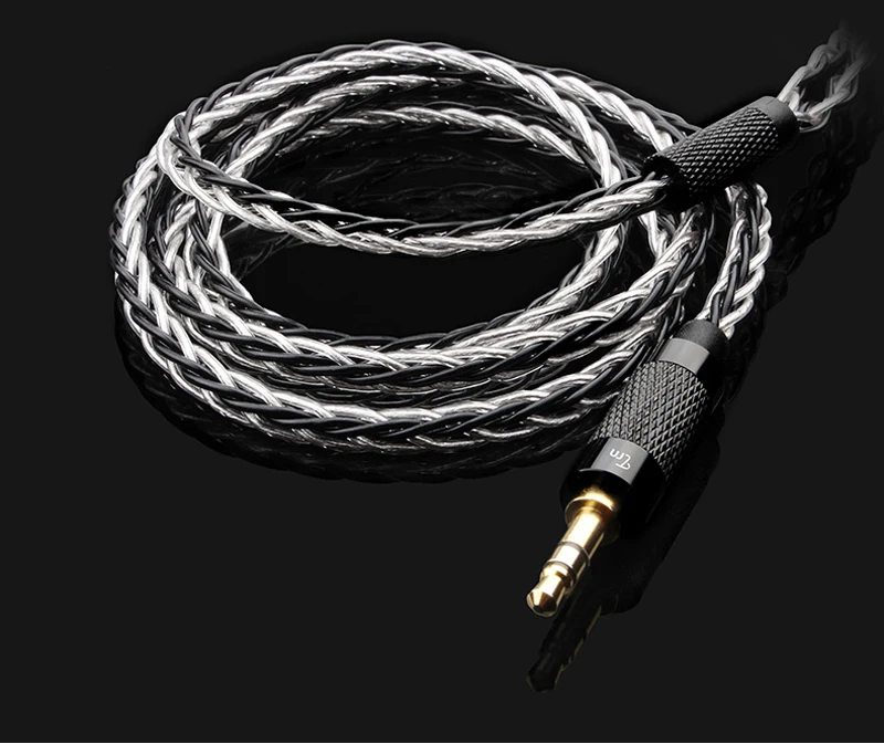 TRN 8-ядерный MMCX кабель 3,5 мм 2,5 мм Баланс разъем для Shure SE215 SE535 SE846 0,78 мм 0,75 мм 2 Pin ZS3 ZST W4R посеребренные кабели