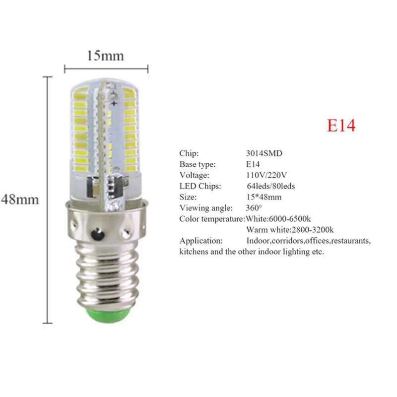 10 шт. G9 led E14 кукурузная лампа 3014SMD AC220V 110В неполярная Светодиодная лампы Droplight