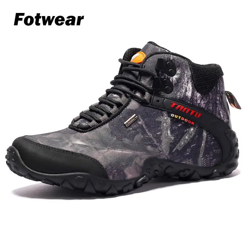 Fotwear/мужские зимние ботинки Повседневные уличные ботильоны Теплая обувь в самые