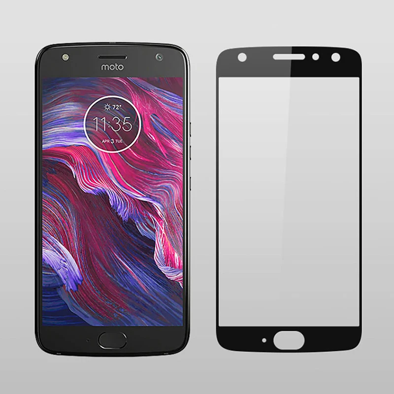 Закаленное стекло для Motorola Moto X4 с полным покрытием Защитная пленка экрана 2 шт. |