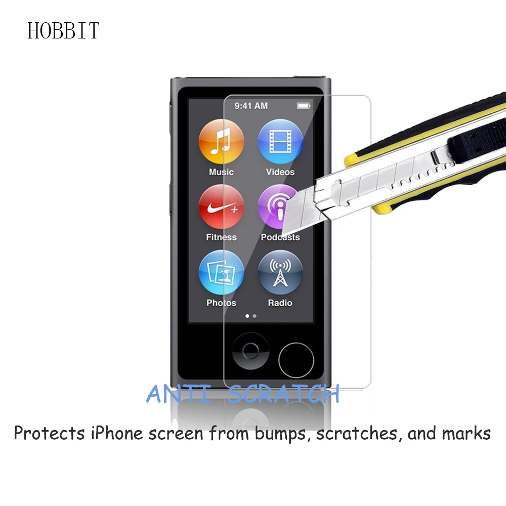 2 упаковки для Apple iPod Nano 7 0 3 мм 2.5D 9H закаленное стекло Защита экрана ультратонкая