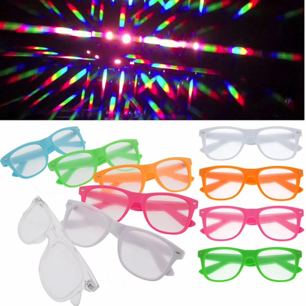 1 шт. HONY 3D конечная Дифракционная Glasses-3D Призма эффект EDM Радужный стиль Rave Frieworks Звездная буря очки для фестивалей