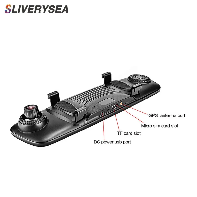 SLIVERYSEA Автомобильный видеорегистратор 7 84 дюйма IPS Touch 4G зеркальный Android ADAS GPS HD 1080P