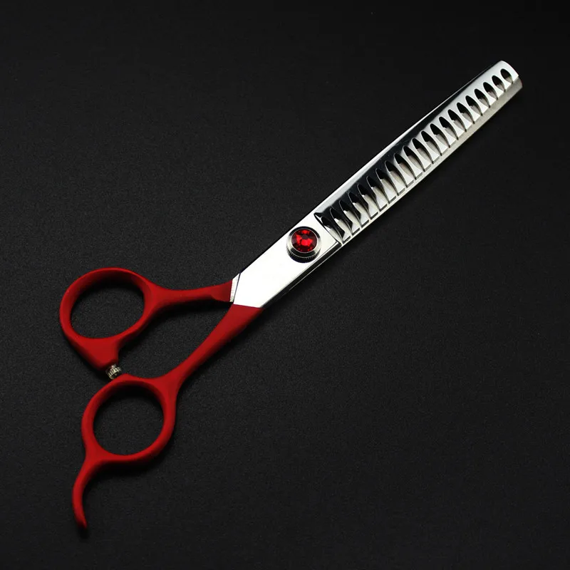 5 kit professional Japan 440c 7 inch RED pet dog grooming hair scissors set cutting shears thinning barber hairdressing | Красота и