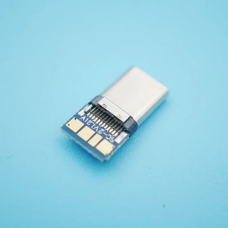 50 шт. USB Type C с печатной платой штекер разъема 2P Быстрая зарядка type c 2 0 Версия Jack|usb