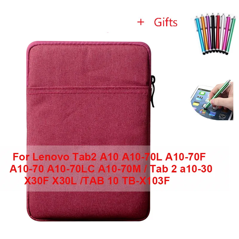 For Lenovo A10-70LC Чехол для планшета lenovo Tab E10 10,1 Tab2 A10 A10-70L 70LC TB-X104 Tab 2 A10-30 TAB 10 Tab3 крышка из закаленного стекла+ ручка - Цвет: For Lenovo A10-70LC