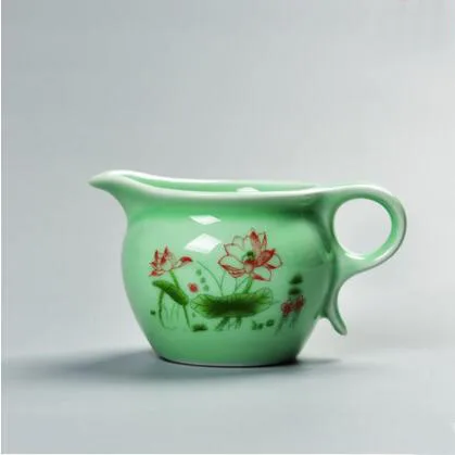 Белая фарфоровая ярмарка чайная подставка из селадина или Лунцюань китайская