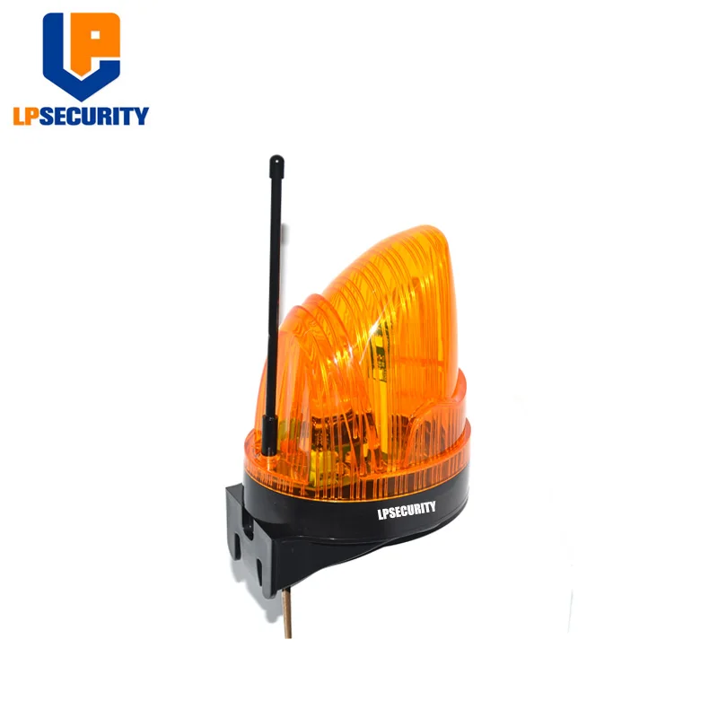 DC24V with LED Предупреждение льный сигнальный светильник 24V 220V 12 V-265 V опционально для двигателя раздвижных/распашных ворот - Цвет: DC24V with LED