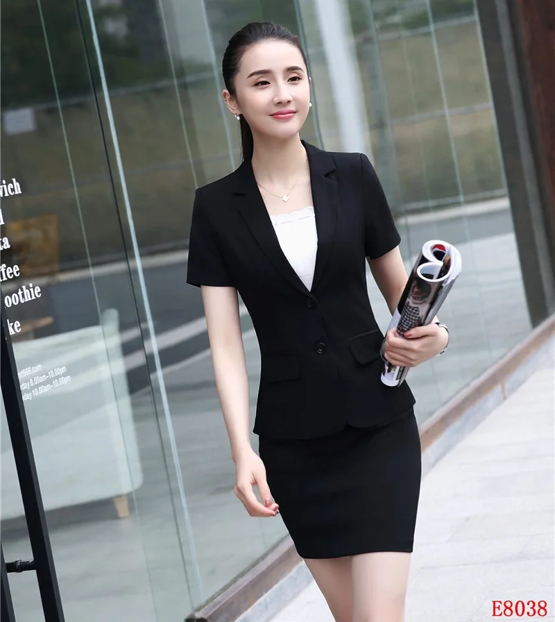 Высококачественный Женский Синий Полосатый Блейзер женские деловые костюмы с