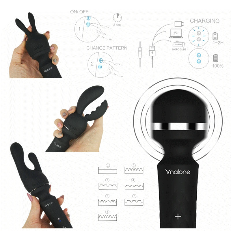 Nalone супер мощный мульти скоростной вибратор для женщин G Spot взрослые секс игрушки