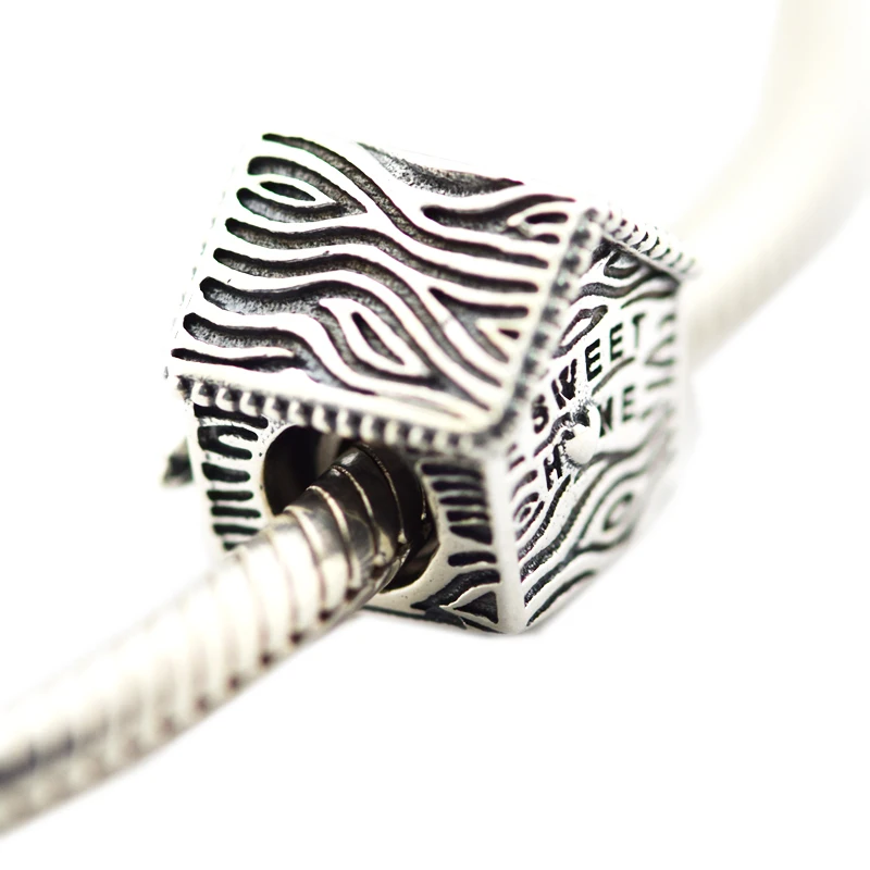 

Spring Bird House Charm sterling silver jewelry Fit Original Bracelet & Necklace Beads for women DIY Fashion Jewelry