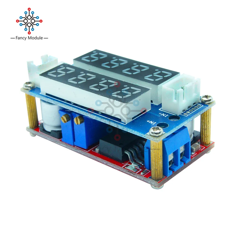 Понижающий зарядный модуль с постоянным напряжением и током вольтметр амперметр