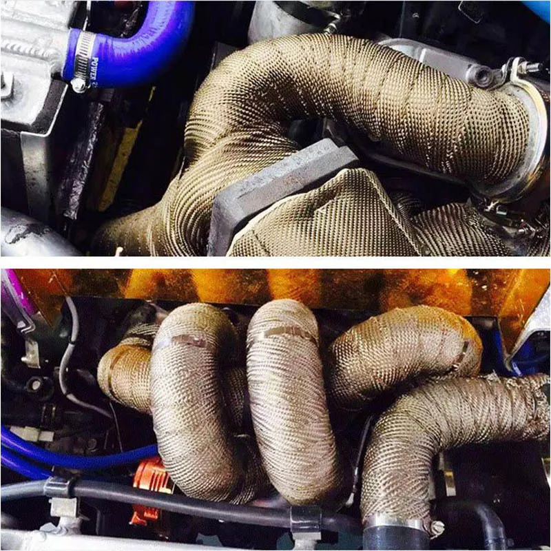 15m Motorcycles Exhaust Header Front Pipe Heat Wrap Manifold For Suzuki Intruder C800 M1500 M800 Ls650 Gt250 250x7 380 500b 550 |