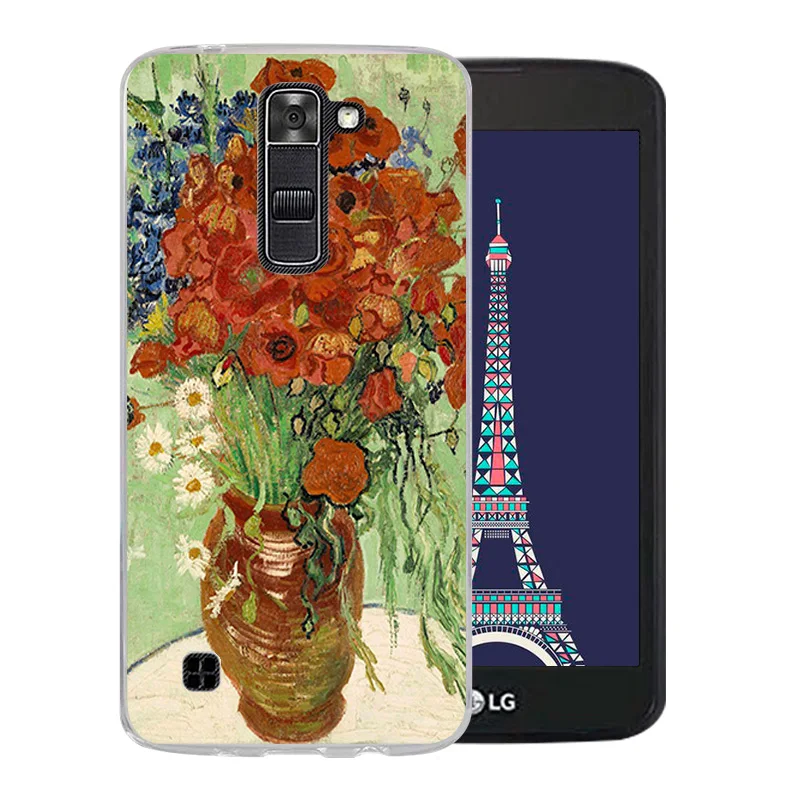 Мягкий силиконовый чехол с рисунком Ван Гога для LG K7/Tribute 5 LS675/X210 X210DS телефона