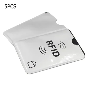 Чехол с Rfid-блокировкой, для мужчин и женщин, держатель для карт, 5 шт., из алюминия держатель для карт