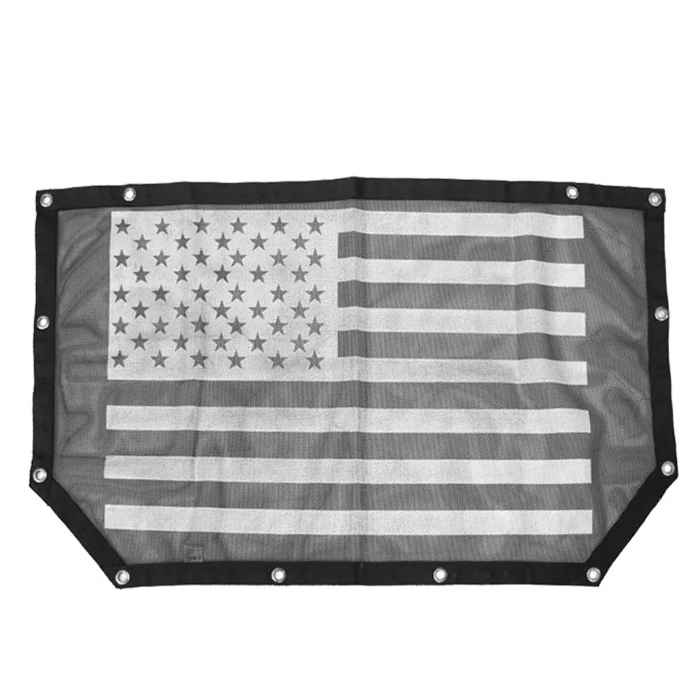 2 Door-US flag 4 двери 2 зонт мягкой верхней крышки для Jeep Wrangler JL+ наверху задний багажник защита от солнца УФ-Защита от солнца защитная сетка чистая - Цвет: 2 Door-US flag