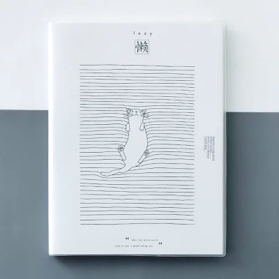 Kawaii блокнот дневник Schoool блокнот креативный тренд записная книжка Корея канцелярские товары Skechbook для рисования офисные школьные принадлежности подарок - Цвет: lazy
