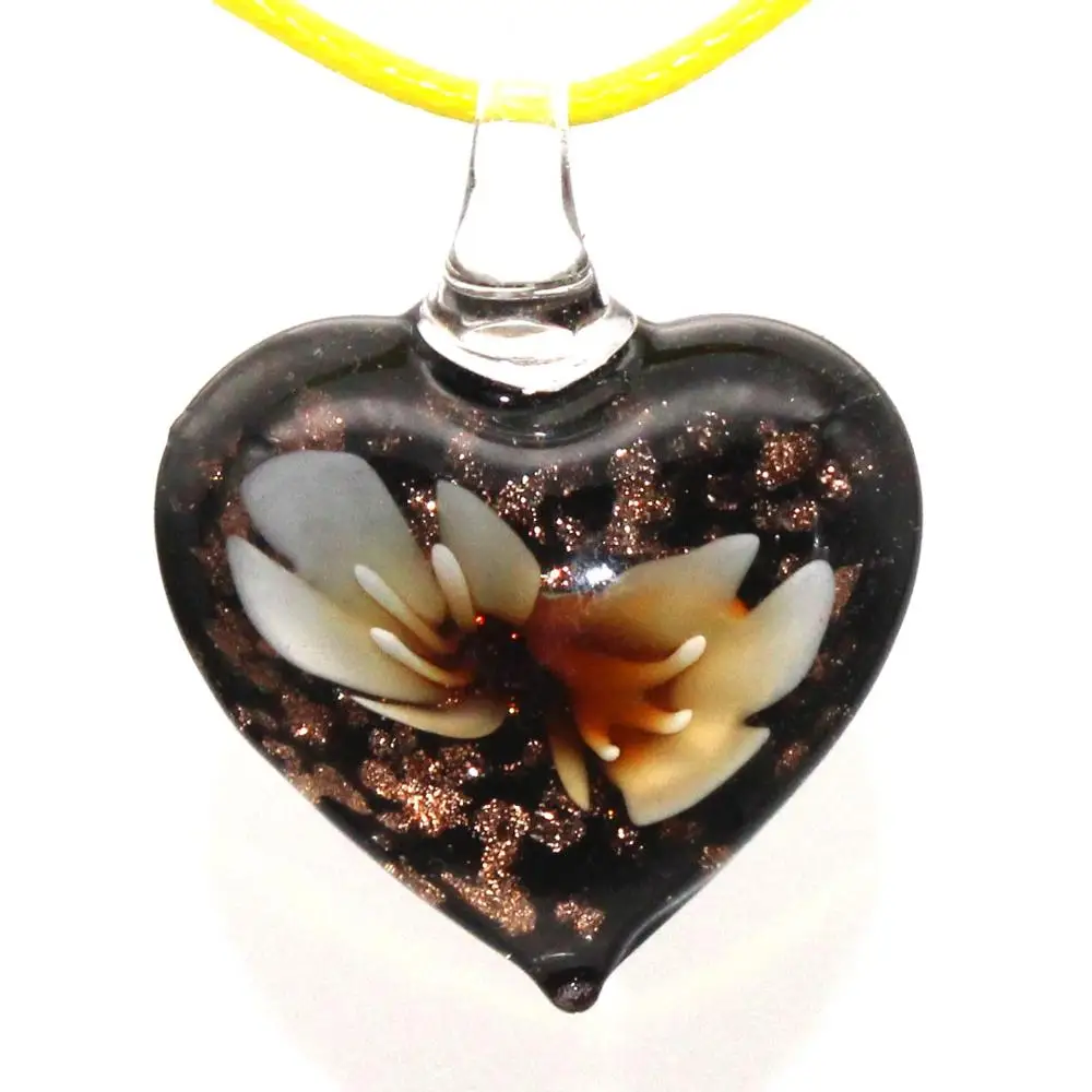 Стеклянные подвески из муранского стекла с изображением цветка стеклянные для